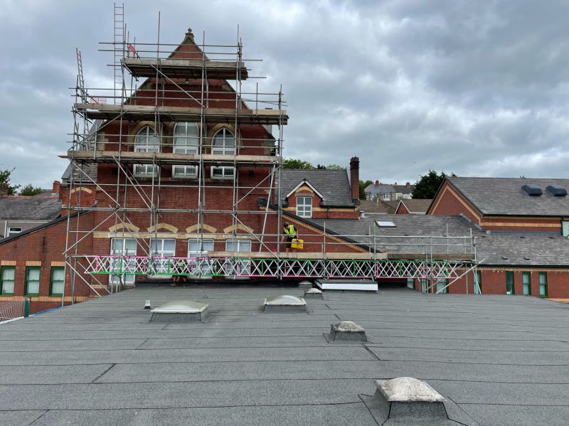 Edge Protection scaffolding in South Wales — image 9