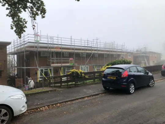 Domestic scaffolding hire in South Wales