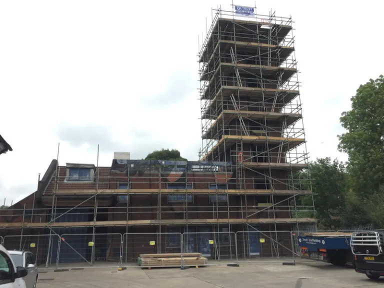 Trust Scaffolding team on site